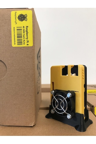 Raspberry Pi 4 40 Mm Fan Tasarımlı Koruyucu Kutu Fan Sistemi
