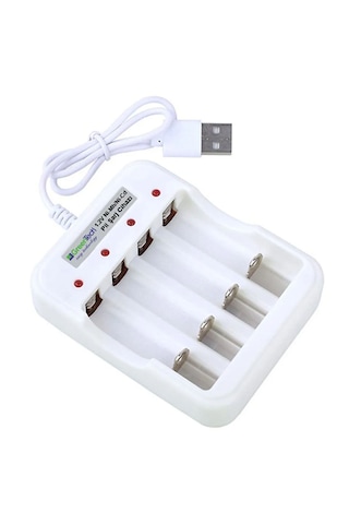 Greentech Pil Şarj Cihazı (Dört Yuvalı) - 1.2V Ni-Mh / Ni-Cd AA / AAA / GT-BC04
