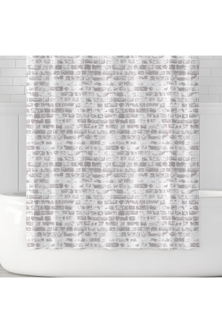 Prado The Wall Banyo Perdesi + Askı Hediyeli 180x200 Çok Renkli