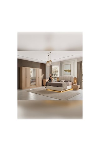 Beydüz Mobilya %100 Mdf Guell Yatak Odası Takımı