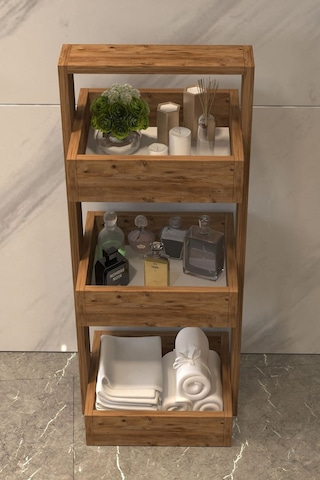 Umutpark Umuthomedesing Ahşap Çok Amaçlı Raf. Kahverengi