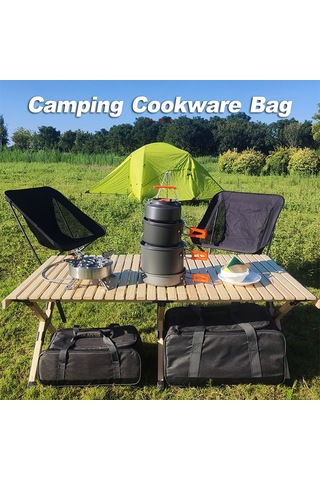 Gajeena Kamp Aletleri Çantası Pratik Outdoor Pişirme Ekipmanı Taşıyıcı Çok Renkli