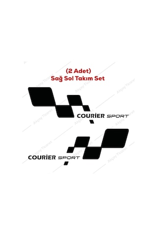 Courier Sticker Ford Courier Kapı Altı Sticker Ford Oto Sticker