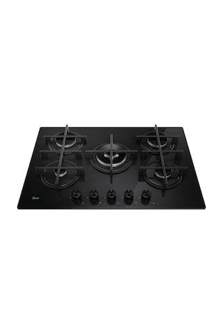 Hoover HVG7PB/TK 5 Gözlü Cam Yüzeyli Gazlı Ankastre Ocak