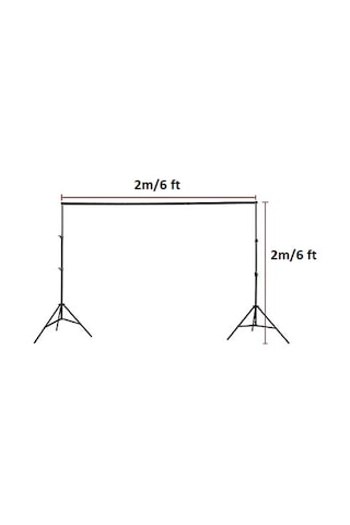 Greenbox Chromakey Ürün Çekimi İçin 200 x 300 CM Yeşil Fon Perde + 200 x 200 CM Fon Standı
