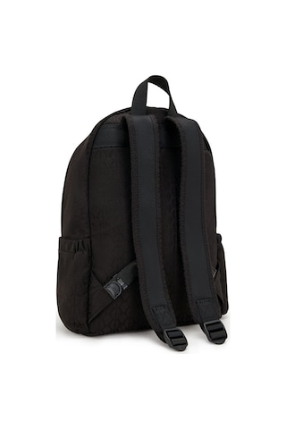 Kıplıng Delia Orta Boy Sırt Çantası Siyah Black Sıgnature Jq Siyah