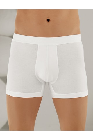 Şahinler 6 Lı Paket Likralı Boxer Beyaz Me031
