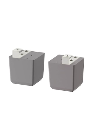 Ikea Bodbyn 2'li Mobilya Ayağı 8 X 8 X 8 Cm Gri