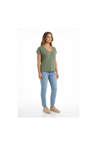 Only Onlfree Life S/s V-neck Lace Top Jrs Kadın T-shirt 15369294 Yeşil