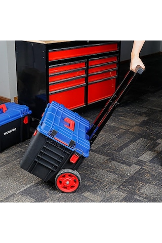 Workpro Wp283032 54lt 56x44,2x50cm Tekerlekli Kilitli Profesyone