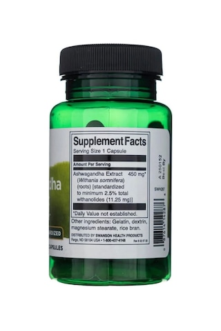 Swanson Ashwa-gandha 450 Mg 60 Capsules