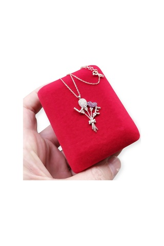 Modahilye 925 Ayar Gümüş Love Tasarım Rose Gold Renk Kolye Rose Gold