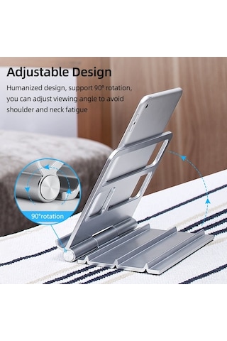 Novahub Katlanabilir Dikey Standı Gümüş/siyah Abs Malzemeli Telefon & Tablet Destekpratik Tasarımoptimal Kullanımgeniş Uygulama Alanı