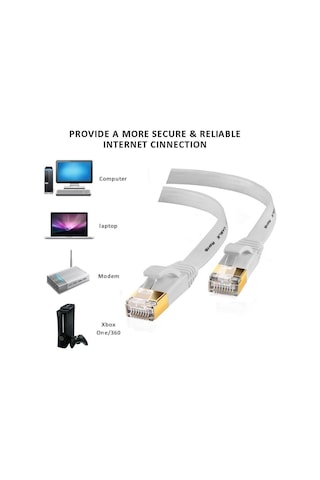 4262 Cat7 Rj45 Modem Internet 10 Gbps Ethernet Kablosu 10 M