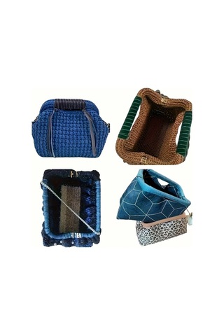 Fochsia 6.3 X 3.54 Inç 3 Adet Çok Amaçlı Kare Alüminyum Bükmeli Çanta Klipsi Siyah Sağlam Metal Yüzey El Yapımı