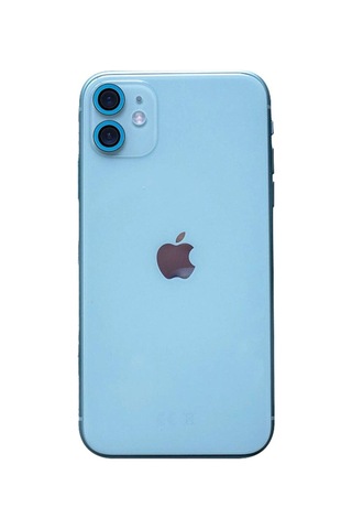Apple İphone 11 Neon Fosforlu Kamera Lens Darbeye Dayanıklı Tam Uyumlu - Mavi