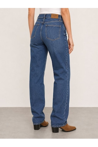 Loft New Straıght Kadın Orta Mavi Düz Paça Yüksek Bel Regular Fit Jean Pantolon Lf2044349 Q1.v1 Denim