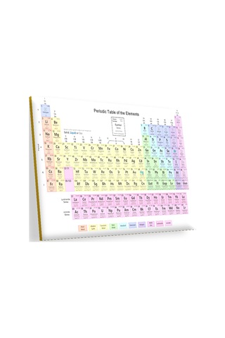 Cakasepetim Mendeleev Kimya Periyodik Tablo Ahşap Mdf Tablo