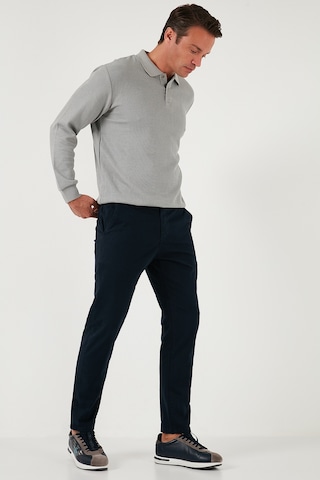 Buratti Streç Pamuklu Slim Fit Normal Bel Boru Paça Pantolon Erkek Pantolon 674003 Lacivert