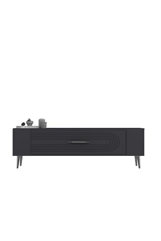 Retrol3ct Tv Sehpası Antrasit-gümüş