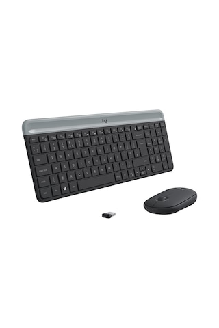 Logitech Mk470 İnce Kablosuz Set Siyah 920-009435 Optik