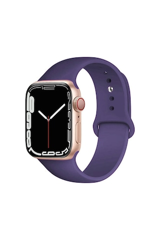 Apple Uyumlu Watch 2/3/4/5/6/7/8/se/ultra 42/44/45/49mm Yumuşak Silikon Large Kordon