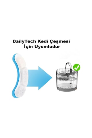 Hpy Pazar Wf060 Kedi Su Pınarı Aktif Karbon Yedek Filtre