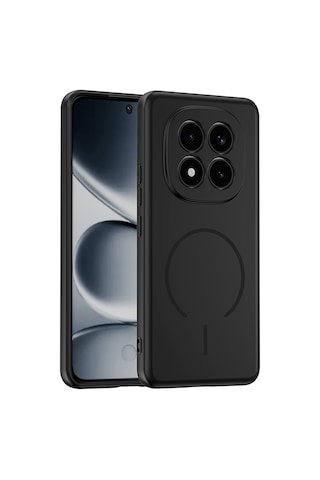 Maks Technology Redmi Note 15 Pro 4g Kılıf M-safe Şarj Özellikli Mkst Meta Kapak - Siyah