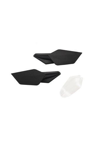 Jeehugo Honda Suzuki Yamaha川崎宝马摩托abs动态定风翼 黑色一对装 101x45x68mm 55g