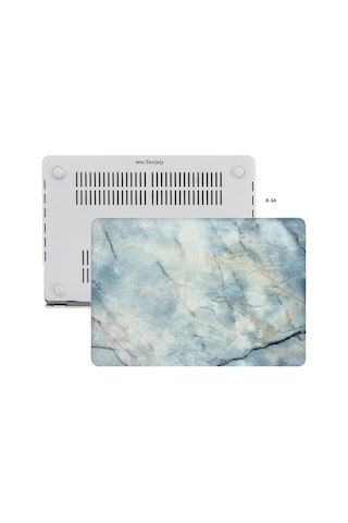 Macbook Air Kılıf 13 İnç Mermer11nl Eski Usb'li Model 2010-2017 A1369 A1466 İle Uyumlu R-34