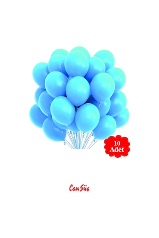 Pastel Balon 12 İnç 10'lu MAVİ