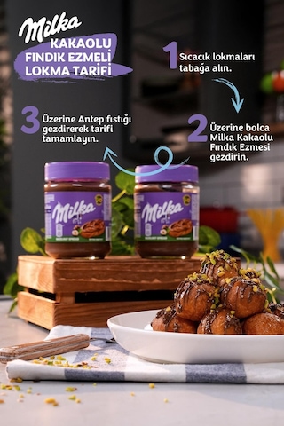 Milka Spread Hazelnut Sürülebilir Çikolata Kakaolu Fındık Ezmesi 350 Gr - 2 Adet