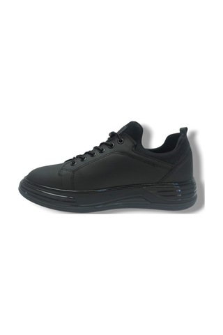 G-class 896-26 Mat Deri Anatomik Erkek Sneaker Siyah