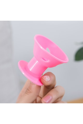 Reedark Yumuşak Ve Esnek Silikon Mantar Saç Maşası Seti 10 Büyük + 10 Küçük , Pvc Çanta İçinde, Zararsız Tasarım.