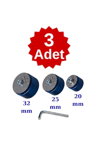 Welder Pprc Plastik Boru Kaynak Makinesi Pafta, Lokma Takımı 20, 25, 32 Mm Mavi Teflon