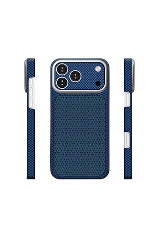 İphone 18 Pro Max Uyumlu Kılıf M-safe Şarj Özellikli Zore Paris Nexel Sert Pc Kapak Lacivert
