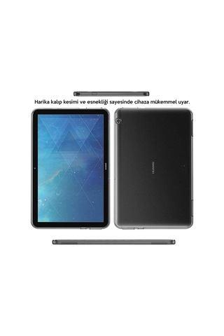 Huawei Mediapad T510.1 Şeffaf Tpu Soft Silikon Kılıf- 5775 Tablet Kılıfı