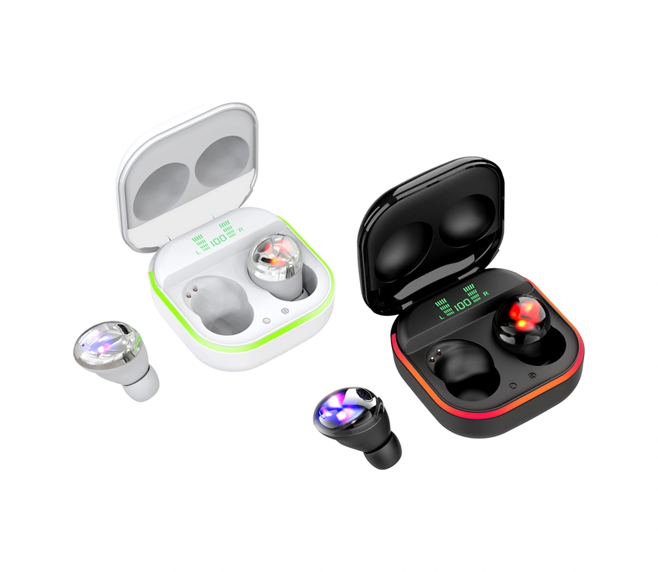 Moveevo S190 Tws Bluetooth 5.1 Kulak İçi Kulaklık, Aac Kodlama, Led Güç Göstergesi, Hifi Ses, Gürültü Engelleme, Dokunmatik Kontrol, Ipx4 Su Geçirmez, Oyun/spor/müzik İçin Siyah