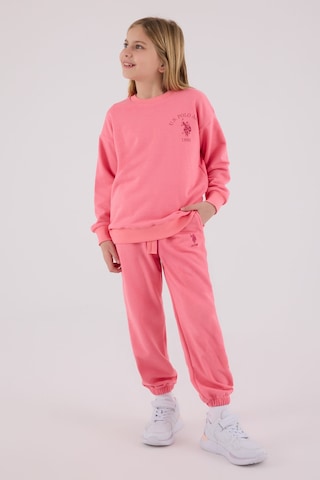 U.S. Polo Assn. U.s. Polo Assn Kız Çocuk Pembe Eşofman Takımı Us2310-c-v1 Pembe