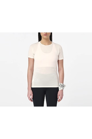 Salomon Sense Aera Ss Tee Gfx Erkek Koşu Tişörtü Lc2929700 Beyaz