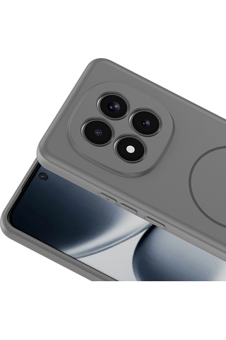 Maks Technology Redmi Note 15 Pro Plus Kılıf M-safe Şarj Özellikli Mkst Meta Kapak - Titanyum-gri Titanyum Gri