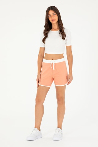 U.s. Polo Assn. Kadın Somon Şort Örme 50285890-vr047 Somon