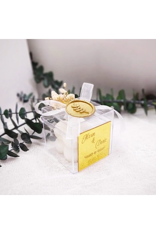 Bubble Mum Mühürlü Söz Nişan Nikah Hatırası Organze Kurd 30 Adet