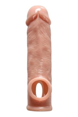 Hızlı Express Big 16 Cm Realistik Uzatmalı Penis Kılıfı + Kaydırıcı