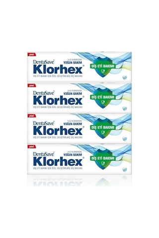 Klorhex Diş Macunu Yoğun Bakım 75 Ml X 4 Klorhex Diş Macunu Yoğun Bakım 75 Ml X 4