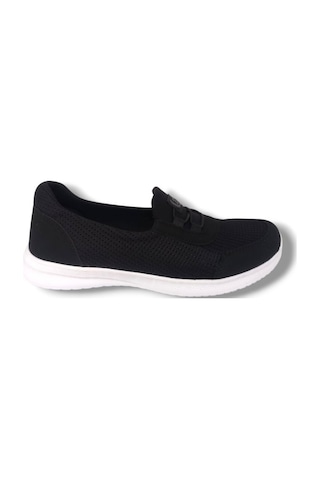 Black Sea 575-25 Anorak Slip On Anatomik Kadın Sneaker Siyah Beyaz Siyah