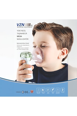 Vzn Ltn200 Yeni Nesil Kademeli Ultra Sessiz Şarjlı Mesh Nebulizatör