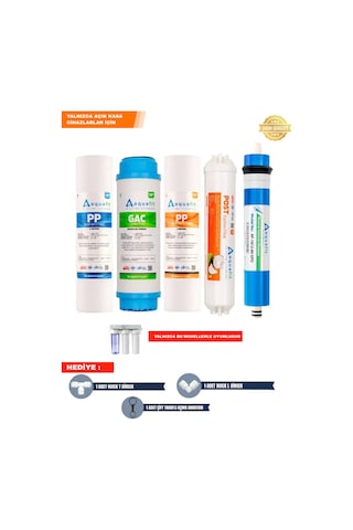 Su Arıtma Filtresi – Açık Kasa Su Arıtma Cihazı 10 İnç - 5 Li Filtre Seti