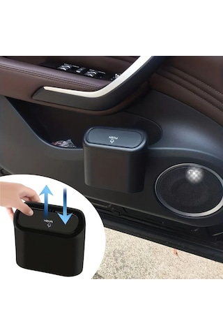 River World Çöp Kovası Kapaklı Mini Sabitlenebilir Takılmalı Otomobil İçin Çok Renkli