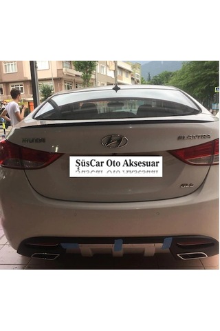 Hyundai Elantra Bagaj Üstü Spoiler Bagaj Çıtası - Parlak Siyah